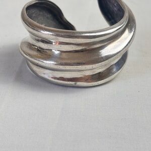 Elegant Silver Cuff Bracelet